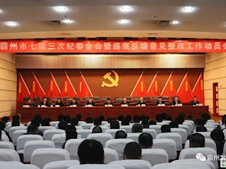 市纪委七届三次全会暨巡察反馈意见整改工作动员会召开