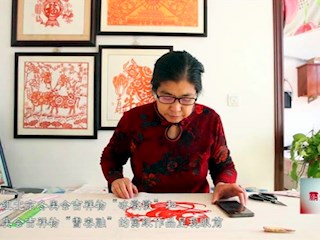 霸州市民间剪纸艺人贾秀青：传统剪纸 助力冬奥